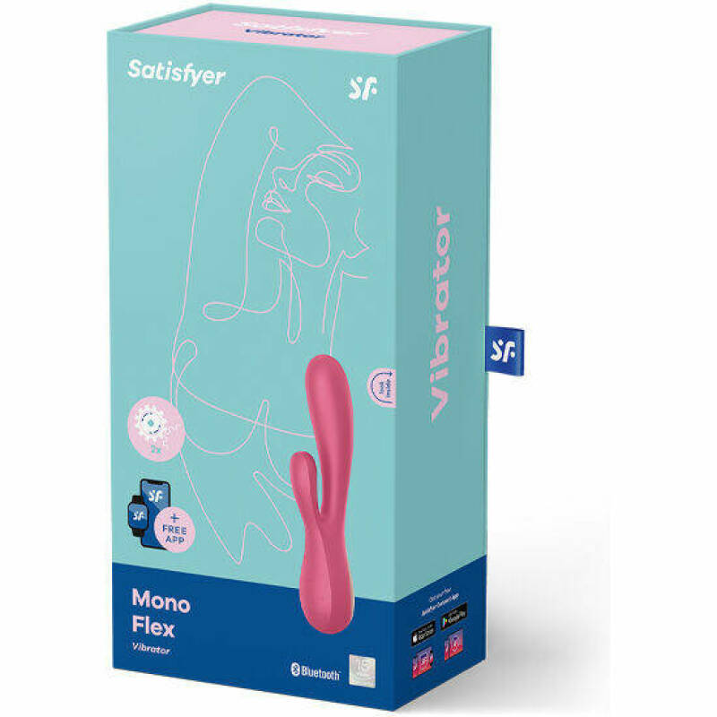 SATISFYER - MONO FLEX RED WITH APP