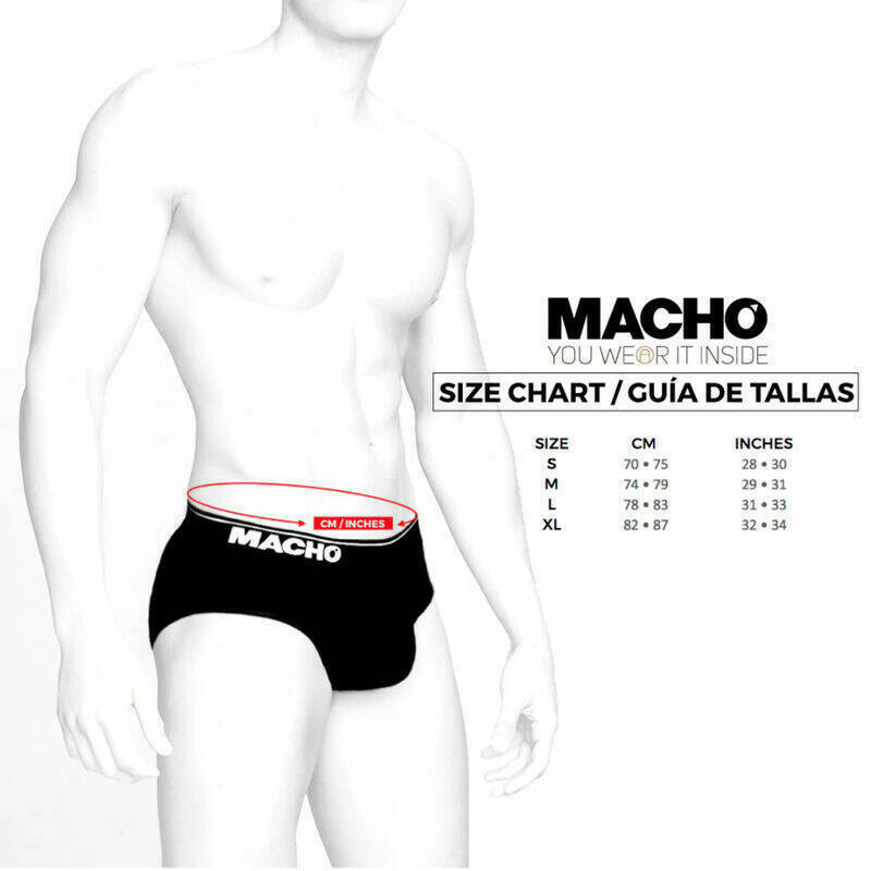 MACHO - MS24B CALZONCILLO BRIEF DARK AZUL S