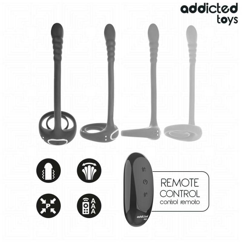 ADDICTED TOYS - P-SPOT VIBRATING COCK RING REMOTE CONTROL