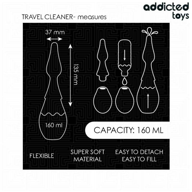 ADDICTED TOYS - TRAVEL CLEANER SILICONE MODEL 1