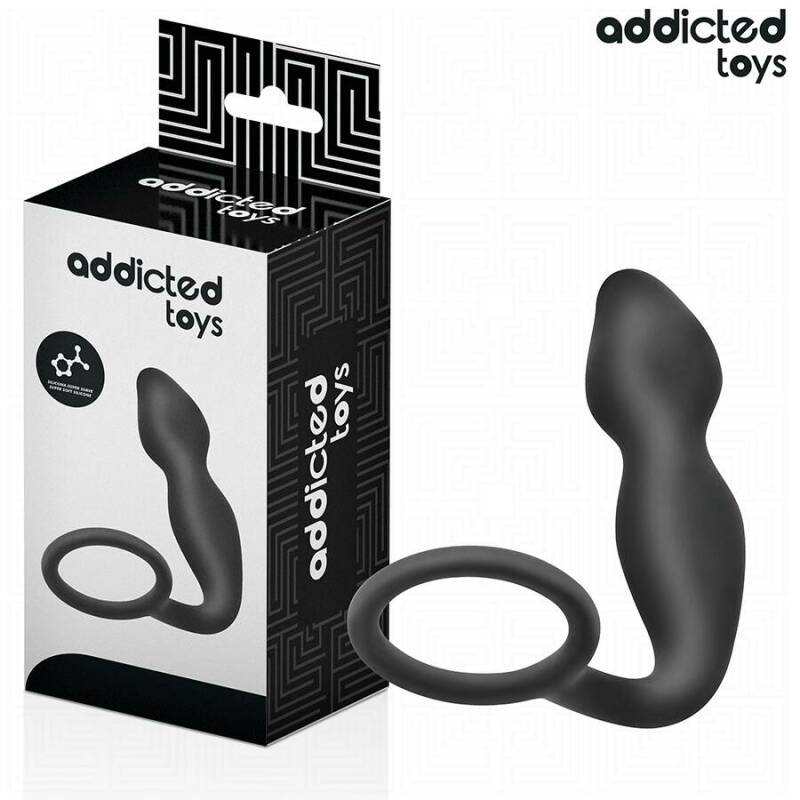 ADDICTED TOYS - ANAL PLUG WITH RING SILICONE MODEL 2