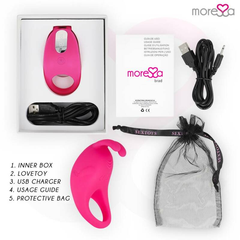 MORESSA - BRAD PREMIUM SILICONE RECHARGEABLE PINK