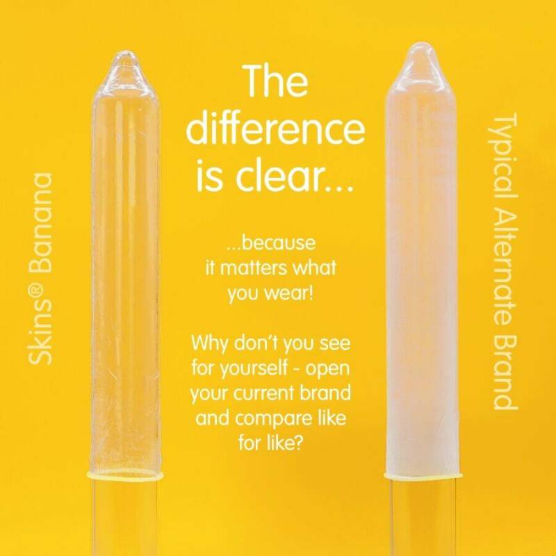 SKINS - BANANA PREMIUM CONDOMS PACK 8