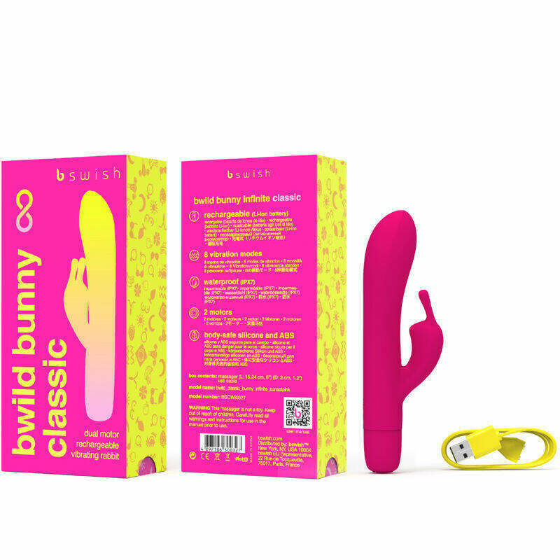 B SWISH - BWILD BUNNY INFINITE CLASSIC VIBRADOR RECARGABLE SILICONA ROSA