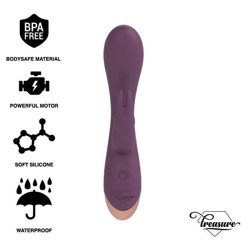 TREASURE - LAURENCE RABBIT VIBRADOR COMPATIBLE CON LA TECNOLOGÍA WATCHME WIRELESS