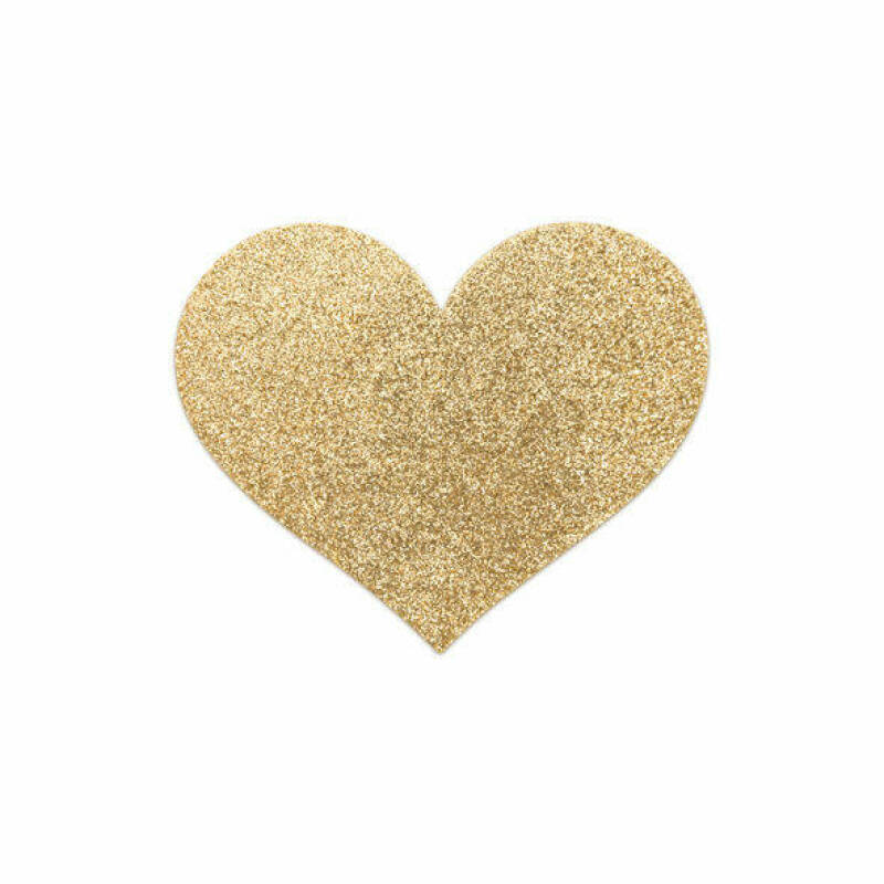 BIJOUX INDISCRETS - FLASH GOLDEN HEART NIPPLE COVERS