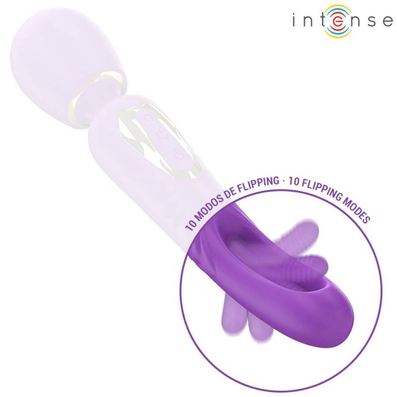 INTENSE - CHRISTY VIBRATING WAND WITH FLIPPING TONGUE