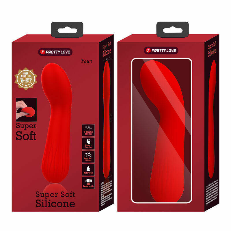 PRETTY LOVE - FAUN RECHARGEABLE VIBRATOR RED