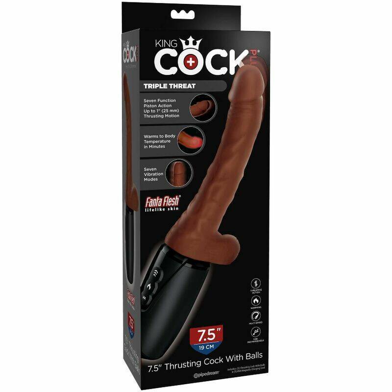 KING COCK - PLUS TRIPLE THREAT BROWN SKIN TONE
