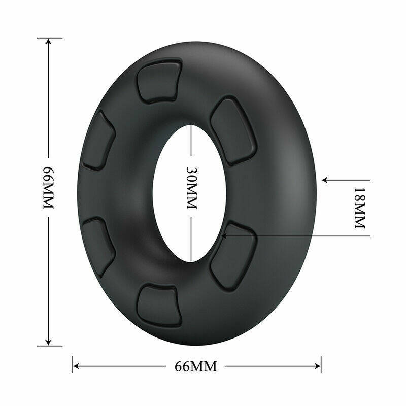 CRAZY BULL - BERTRAM SUPER SOFT SILICONE COCK RING BLACK