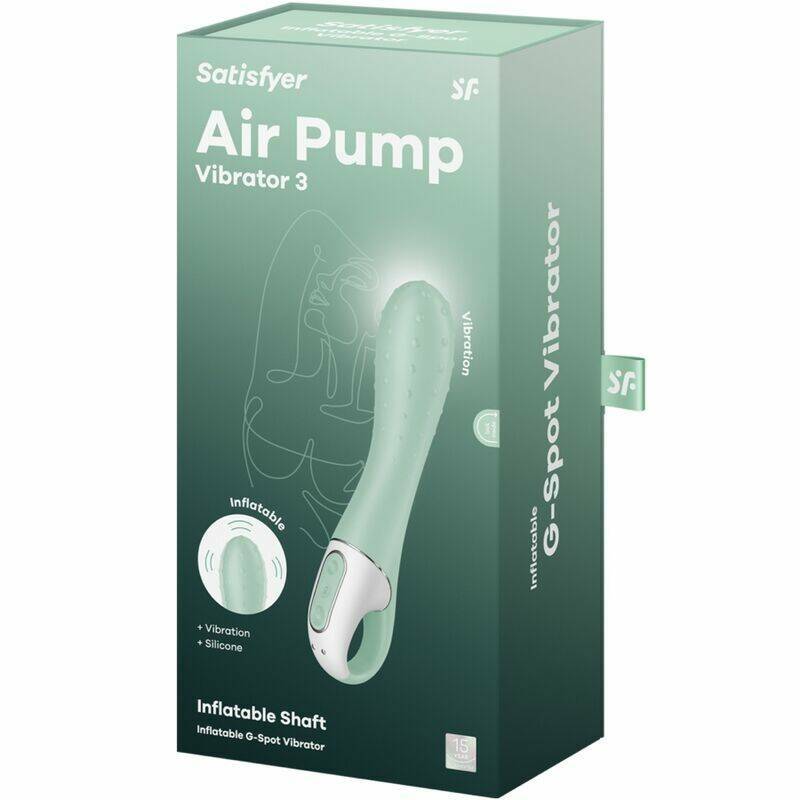 SATISFYER - AIR PUMP VIBRATOR 3 INFLATABLE G POINT MINT