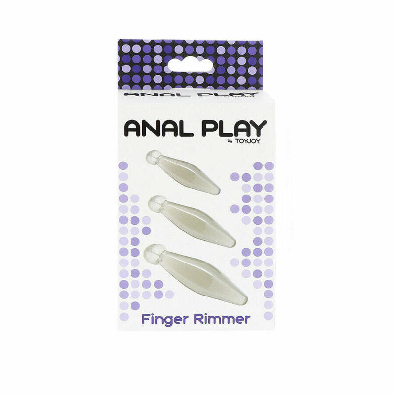 TOYJOY - ANAL PLAY 3-PIECE TRANSPARENT FINGER RIMMER