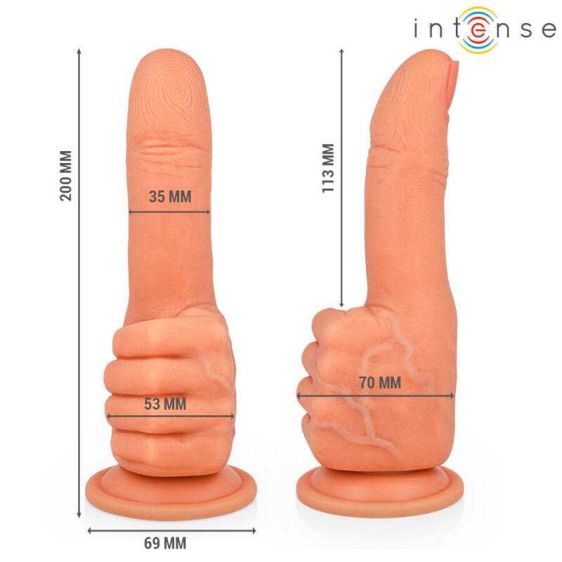 INTENSE - BENDER G-SPOT STIMULATOR FLEXIBLE HAND 11.3 CM