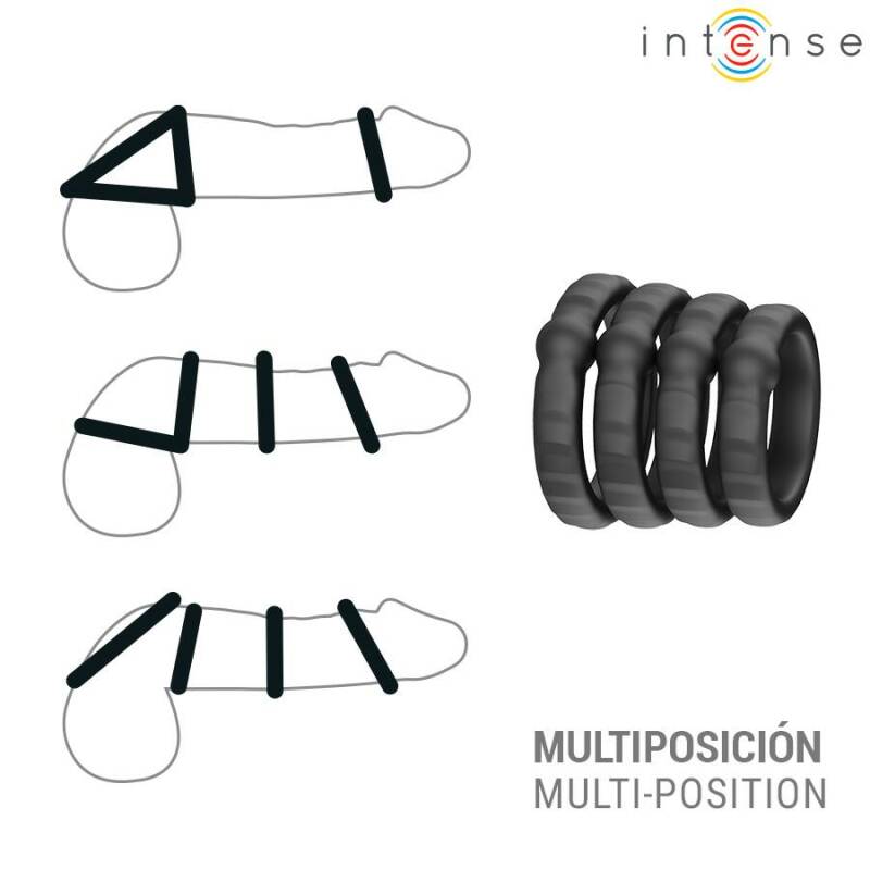 INTENSE - MICHIEL SET OF 4 PENIS RINGS MODEL 10